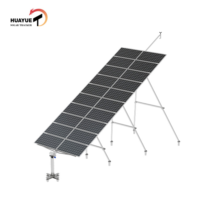 Gekippte einachsige Solartracker