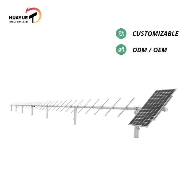 26 kW 40 Pv starker Windwiderstand, zweiachsiger Solar-Tracker für Solarpark